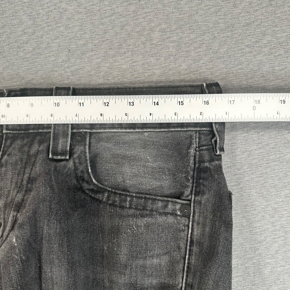 VTG True Religion Bobby Jeans Mens 30 Straight Leg Gray Faded Denim USA Made - Picture 5 of 12